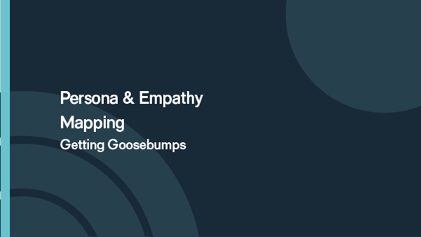 Persona and empathy mapping